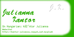 julianna kantor business card